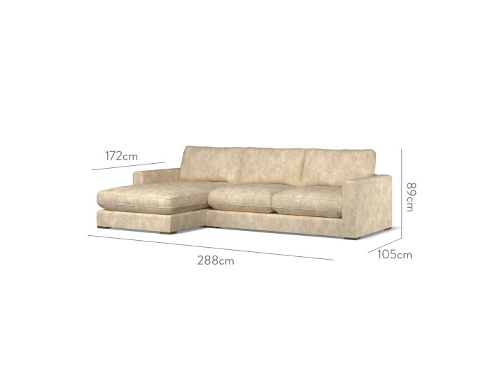 Cloud Medium Chaise LHF Namatha Stone