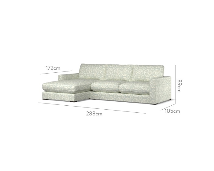 Cloud Medium Chaise LHF Nubra Mineral