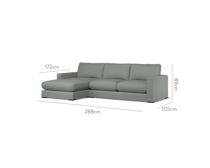 Cloud Medium Chaise LHF Viera Mineral