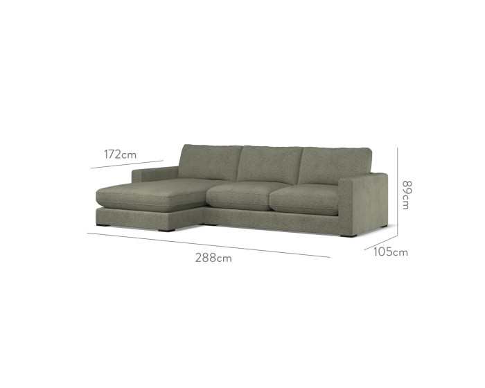 Cloud Medium Chaise LHF Yana Sage