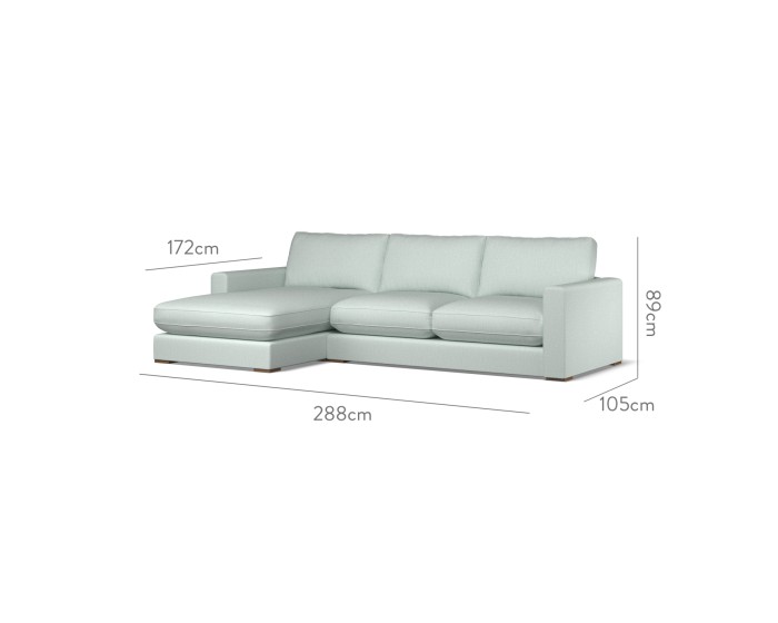 Cloud Medium Chaise LHF Zuri Mineral