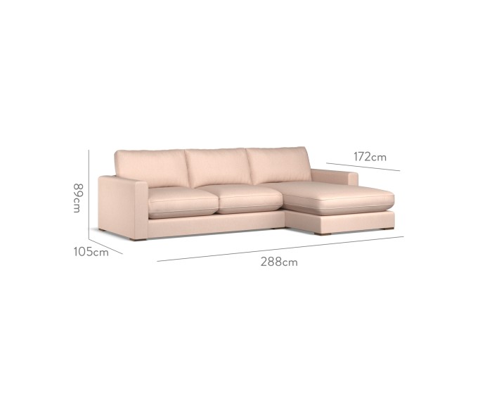 Cloud Medium Chaise RHF Amina Blush