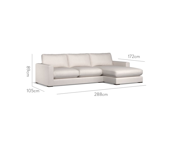 Cloud Medium Chaise RHF Amina Dove