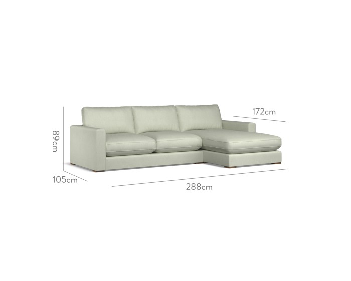 Cloud Medium Chaise RHF Amina Sage