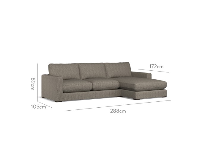 Cloud Medium Chaise RHF Jina Espresso