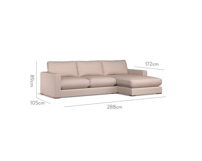 Cloud Medium Chaise RHF Kalinda Blush