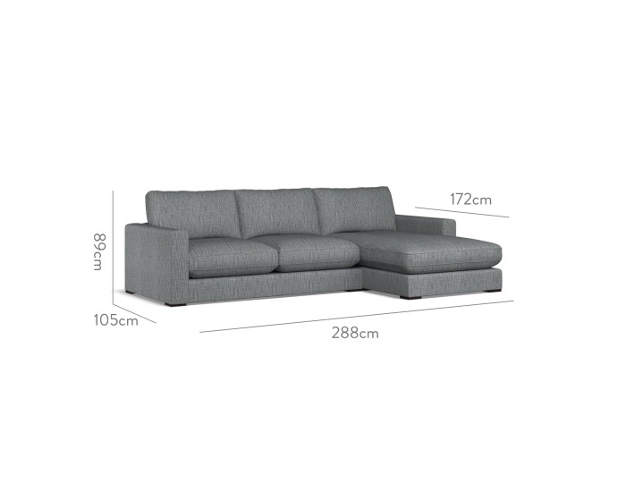 Cloud Medium Chaise RHF Kalinda Midnight