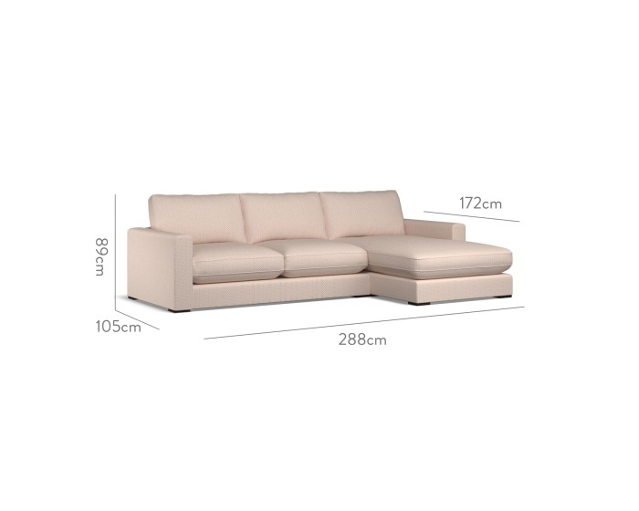 Cloud Medium Chaise RHF Sabra Blush