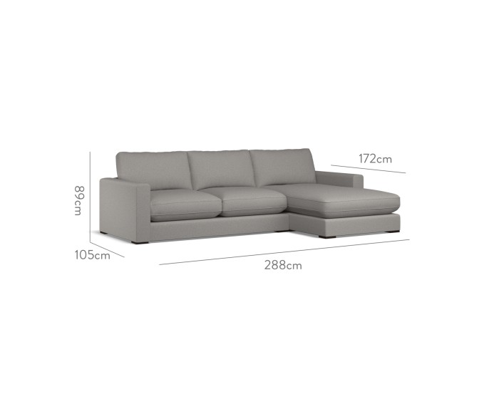 Cloud Medium Chaise RHF Viera Fog 