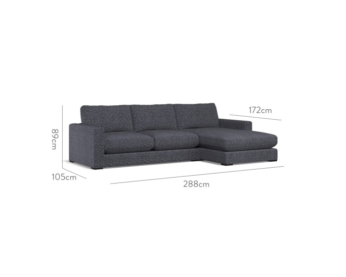 Cloud Medium Chaise RHF Yana Indigo