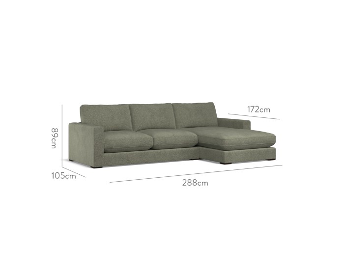 Cloud Medium Chaise RHF Yana Sage