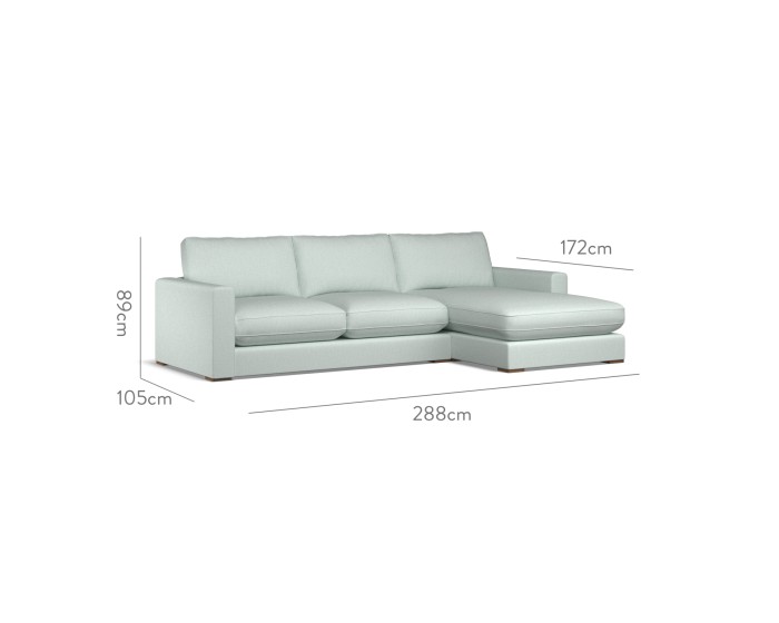 Cloud Medium Chaise RHF Zuri Mineral