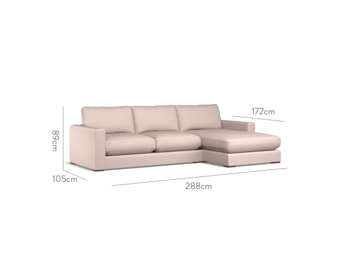 Cloud Medium Chaise RHF Zuri Shell