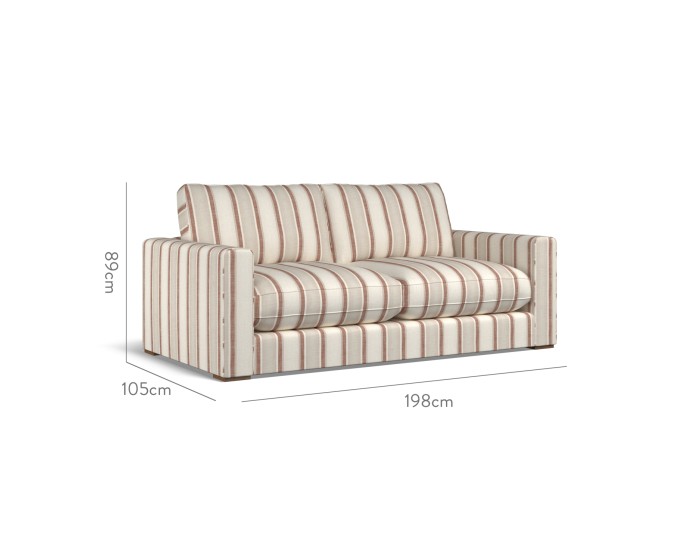 Cloud Medium Sofa Edo Cinnabar