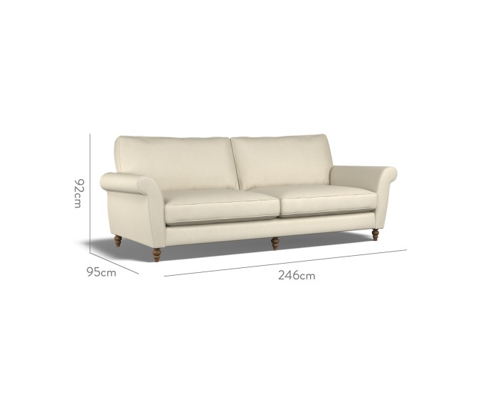 Ellery Extra Large Sofa Amina Alabaster