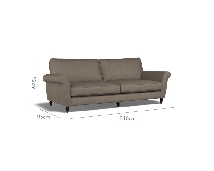 Ellery Extra Large Sofa Amina Espresso