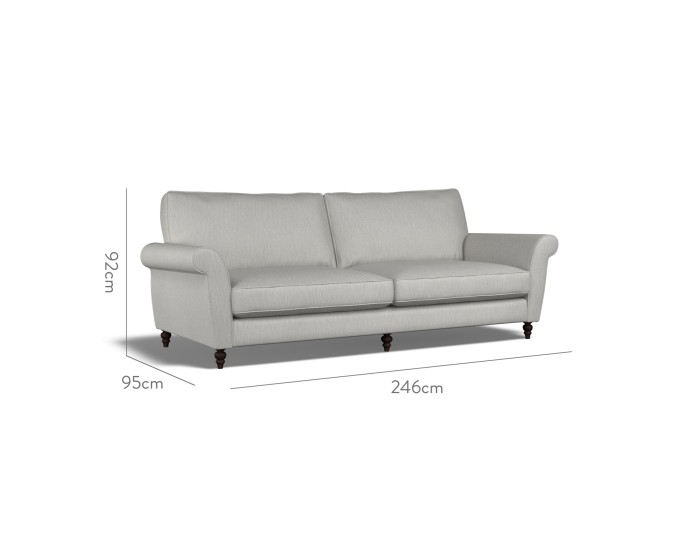 Ellery Extra Large Sofa Amina Smoke