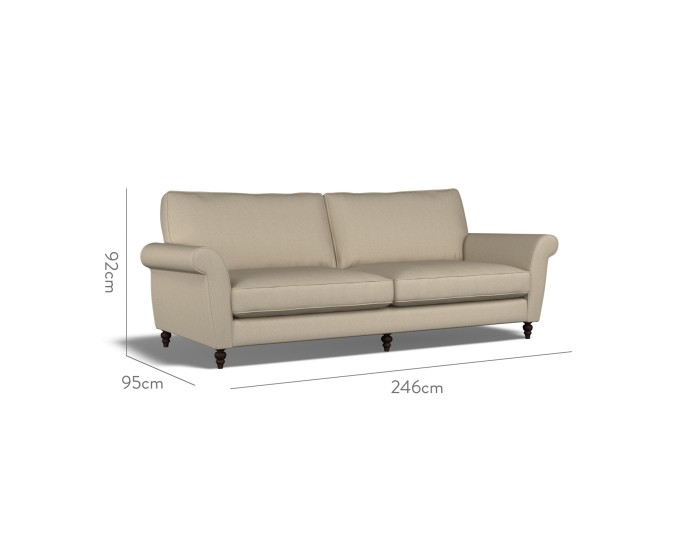 Ellery Extra Large Sofa Bisa Stone