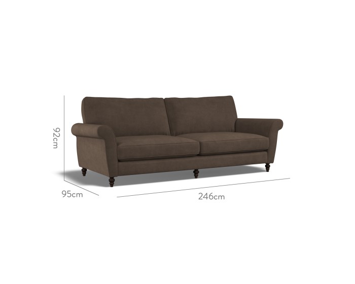 Ellery Extra Large Sofa Cosmos Espresso