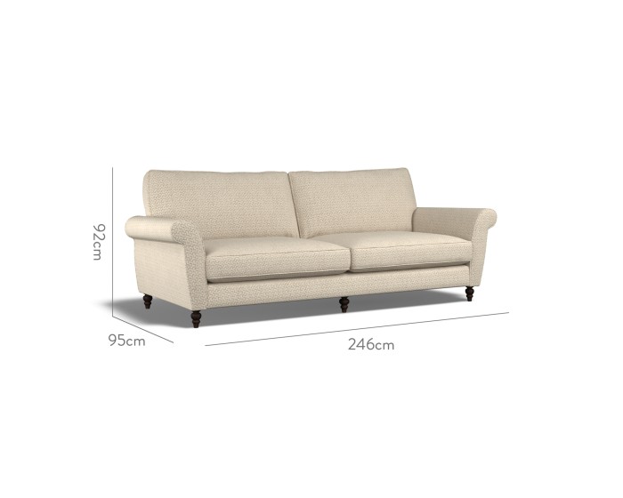 Ellery Extra Large Sofa Desta Pebble