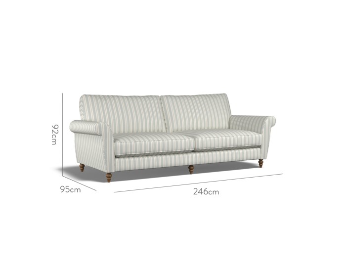 Ellery Extra Large Sofa Fayola Mineral