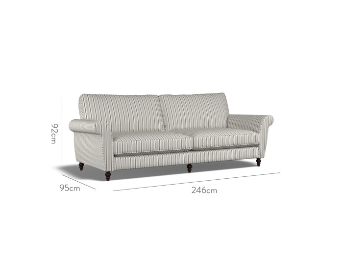 Ellery Extra Large Sofa Fayola Smoke