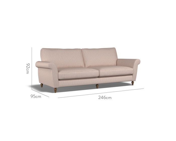 Ellery Extra Large Sofa Kalinda Blush