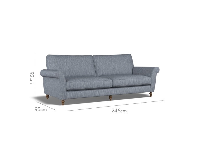 Ellery Extra Large Sofa Kalinda Denim