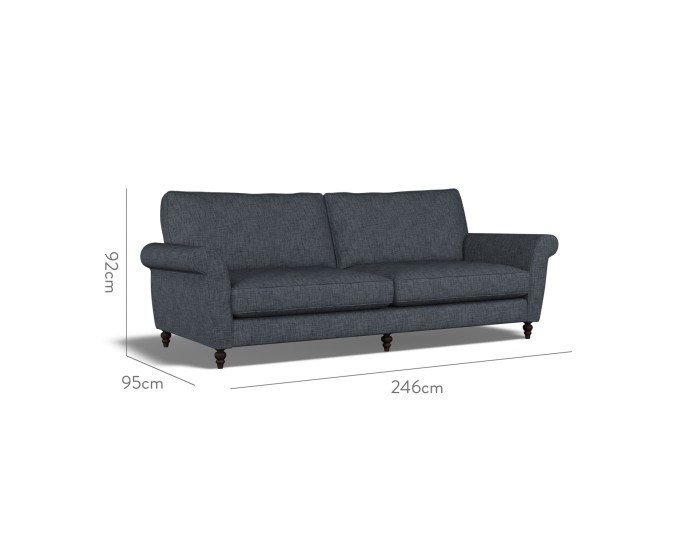 Ellery Extra Large Sofa Kalinda Indigo