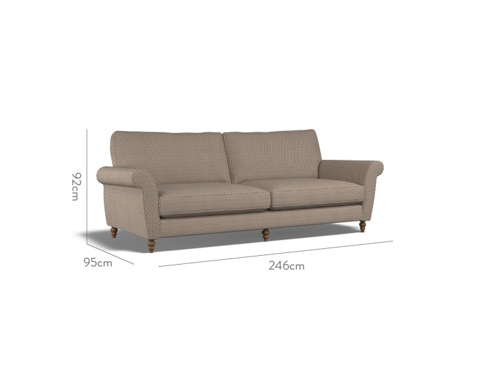 Ellery Extra Large Sofa Nala Cinnabar