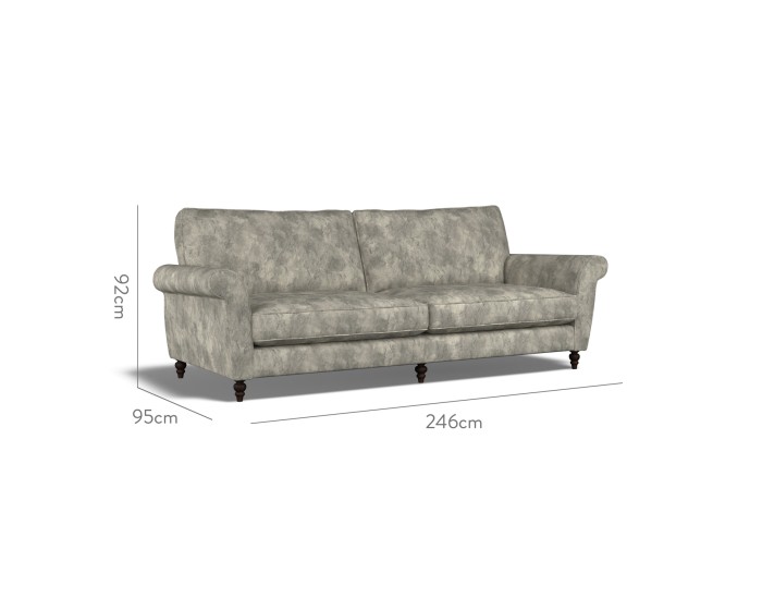 Ellery Extra Large Sofa Namatha Charcoal