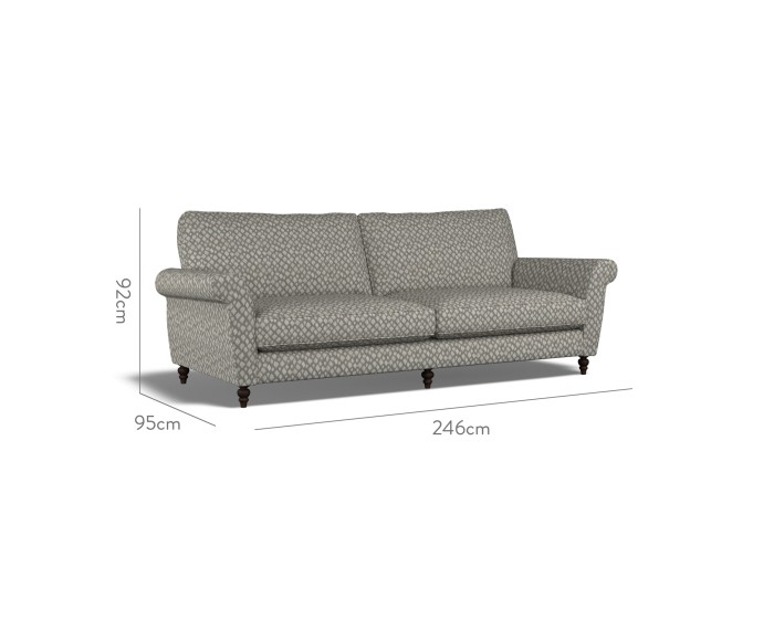 Ellery Extra Large Sofa Nia Charcoal