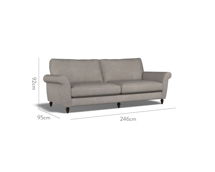 Ellery Extra Large Sofa Safara Smoke