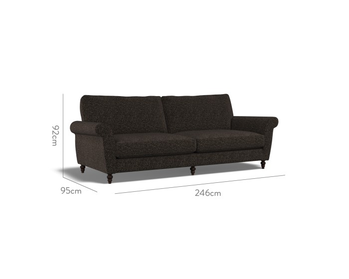 Ellery Extra Large Sofa Yana Charcoal