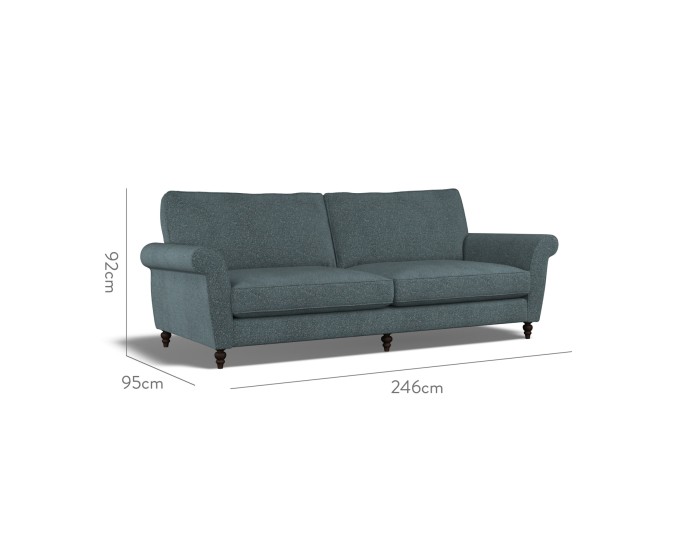 Ellery Extra Large Sofa Yana Teal