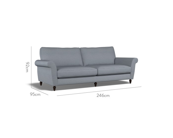 Ellery Extra Large Sofa Zuri Denim