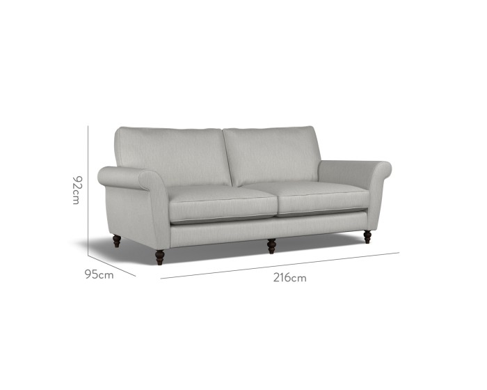 Ellery Large Sofa Amina Smoke