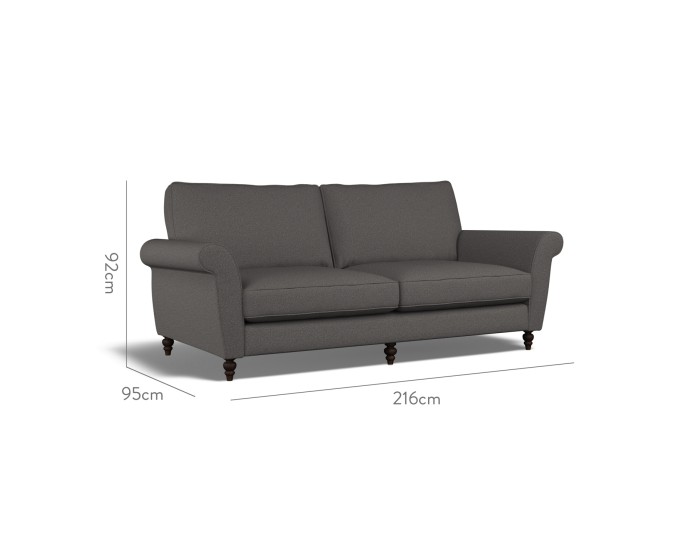 Ellery Large Sofa Viera Charcoal