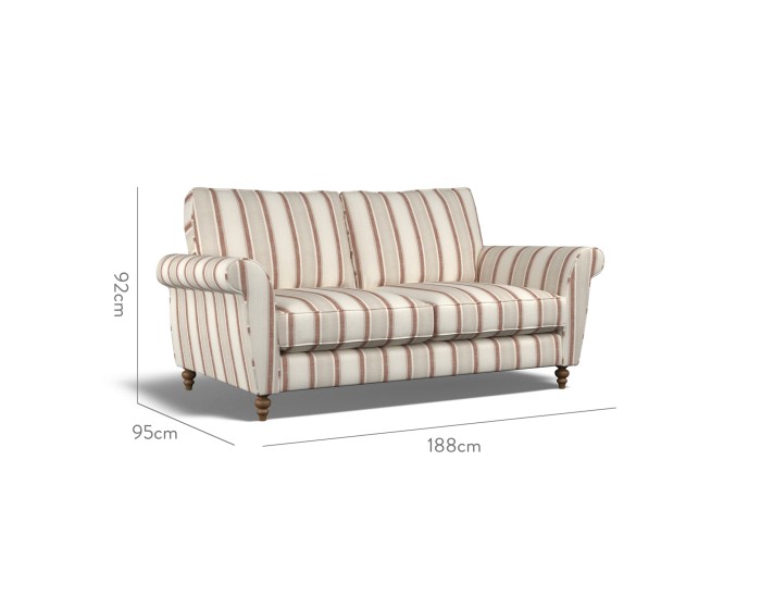 Ellery Medium Sofa Edo Cinnabar