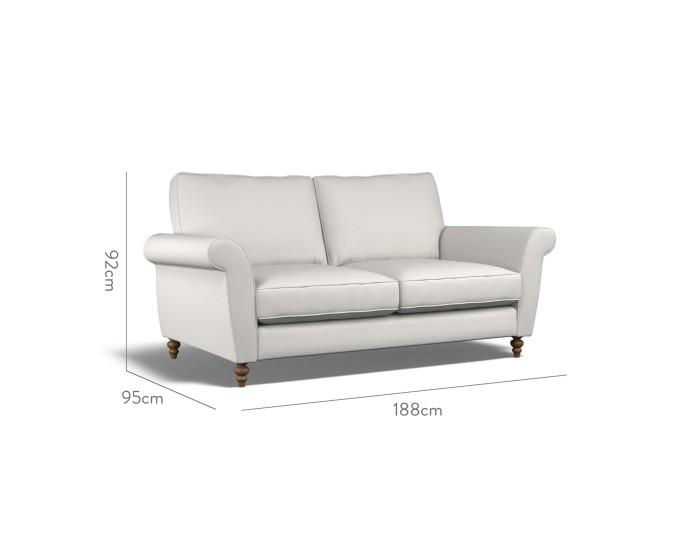 Ellery Medium Sofa Zuri Alabaster