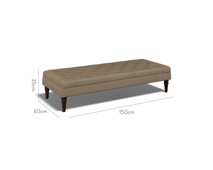 Monterey Extra Large Footstool Amina Mocha