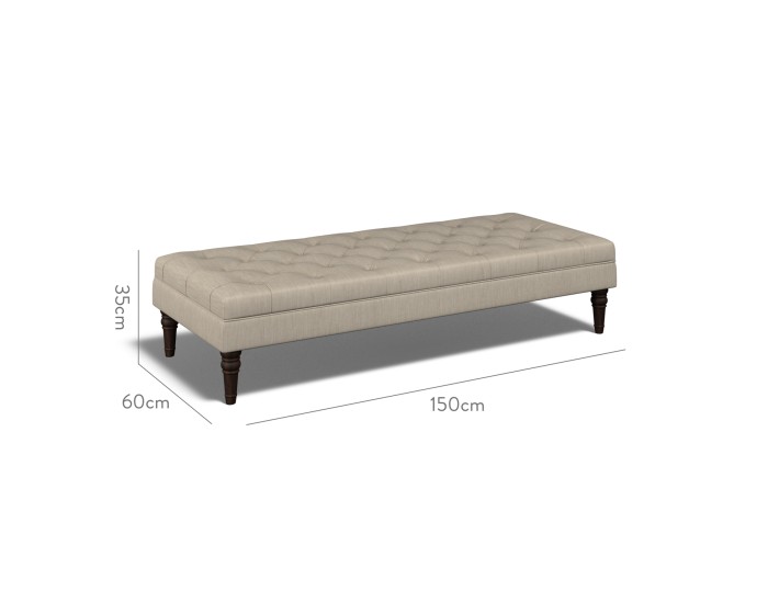 Monterey Extra Large Footstool Amina Taupe