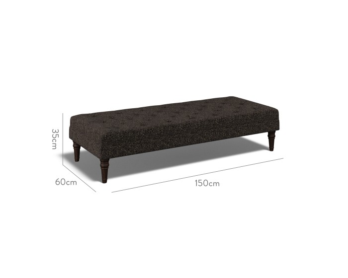 Monterey Extra Large Footstool Yana Charcoal