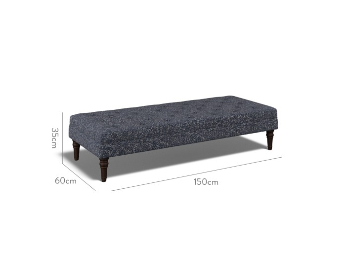 Monterey Extra Large Footstool Yana Indigo