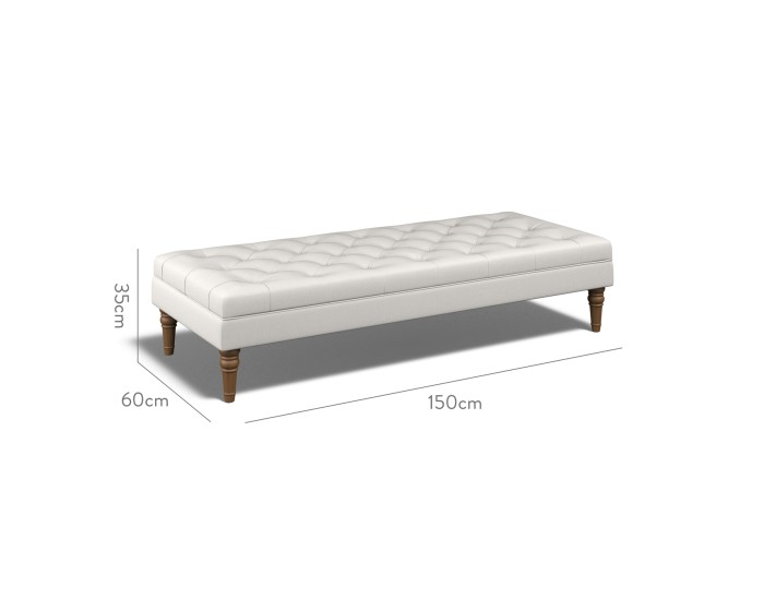Monterey Extra Large Footstool Zuri Alabaster