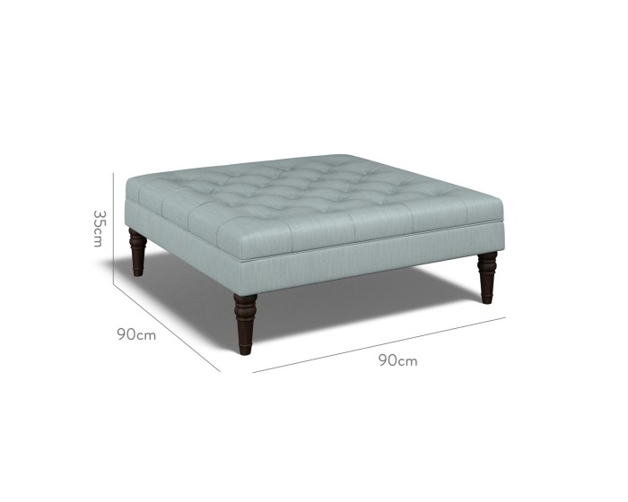 Monterey Large Footstool Amina Azure