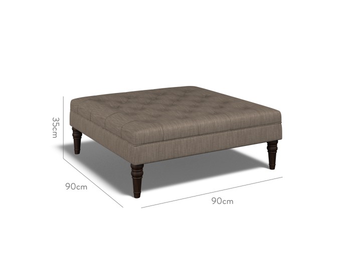 Monterey Large Footstool Amina Espresso