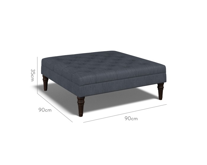 Monterey Large Footstool Amina Indigo