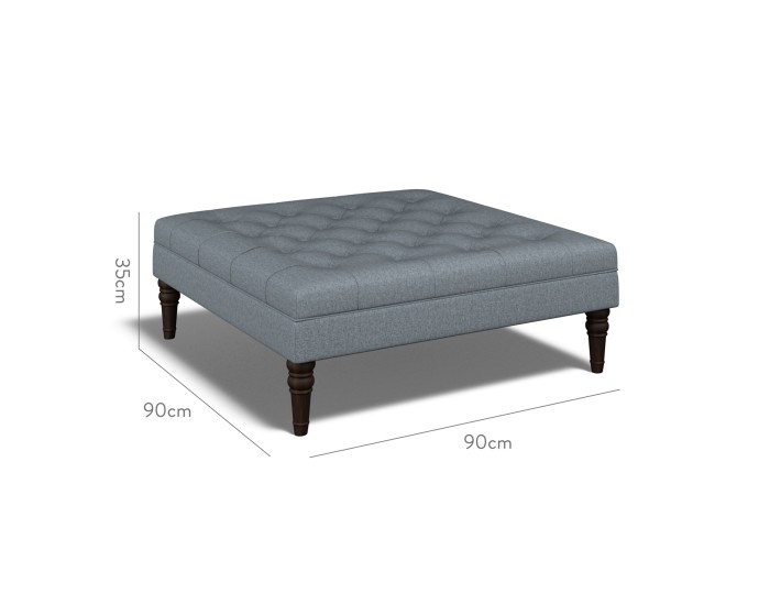 Monterey Large Footstool Bisa Denim