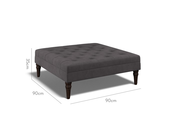 Monterey Large Footstool Cosmos Charcoal